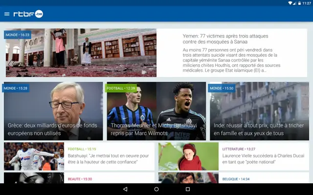 RTBF android App screenshot 9