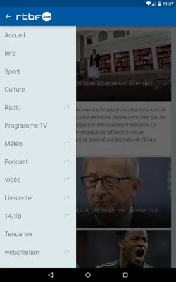 RTBF android App screenshot 3